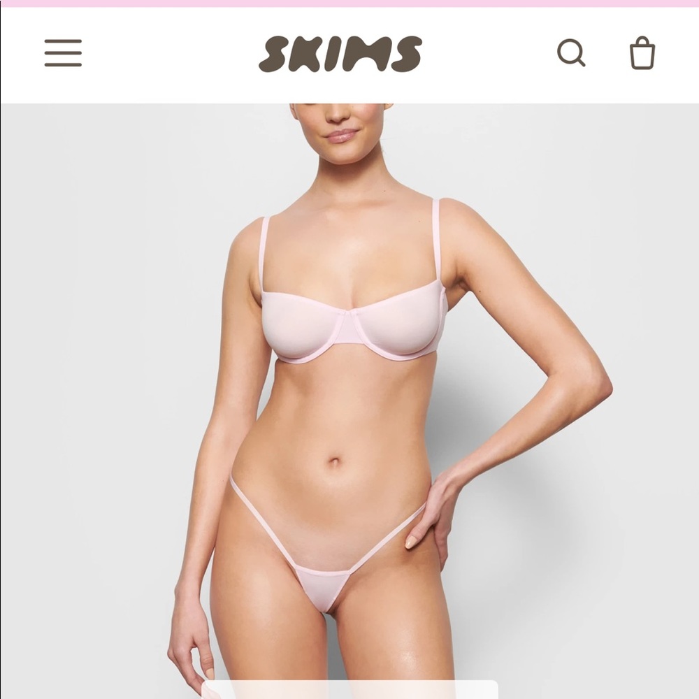 NWT SKIMS cherry blossom bra 32A